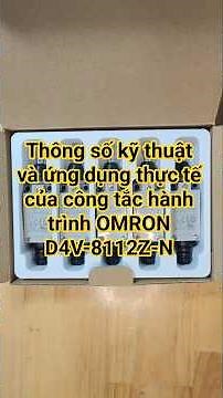 Technical specifications and practical applications of the OMRON D4V-8112Z-N limit switch #automa...