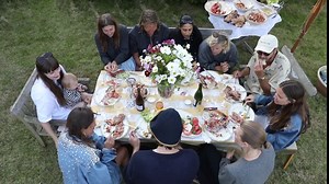 A Danish Midsummer Lunch That Ended With Cake on the Beach