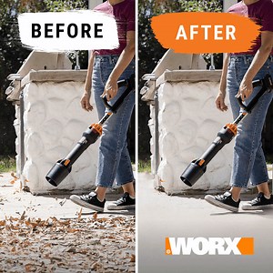 Meet your new go-to fall tool 👋 The ultra-lightweight Worx 20V Leafjet features a high-efficiency brushless motor, two-speed control, and Dual Mode Variable Air Control. | WORX Tools