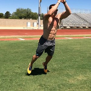 100 yard Burpee Broad Jump Challenge - Start by doing 1 burpee then broad jumping forward, repeat this "burpee broad jump" pattern for the width of the football field (53 yards) rest for 1 minute and repeat the pattern for 10 total cycles -tip when broad jumping focus on a nice soft controlled landing -if you don't have access to a football field try this exercise for 1 minute non stop resting 1 minute between sets. If you give this a try tag @jeremyscottfitness and let us know how you did. For 