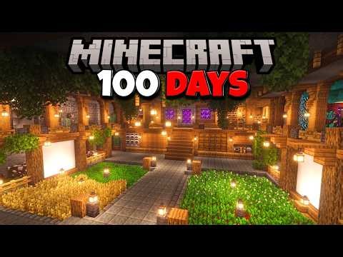 Surviving 100 Days UNDERGROUND in Minecraft