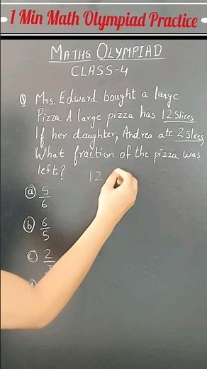 1 Min Maths Olympiad Practice Class 4 #ytshorts #imoclass4 #matholympiadpreparation #mathsolympiad