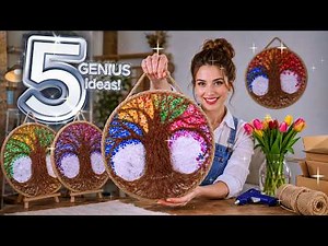 Everyone Thinks These Came From a Boutique! 😍♻️ 5 DIY Home Decor Ideas from Recycled Materials