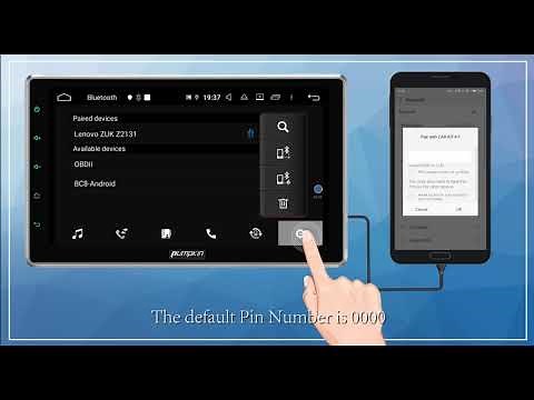PUMPKIN - How to connect the bluetooth on android 9.0 autoradio