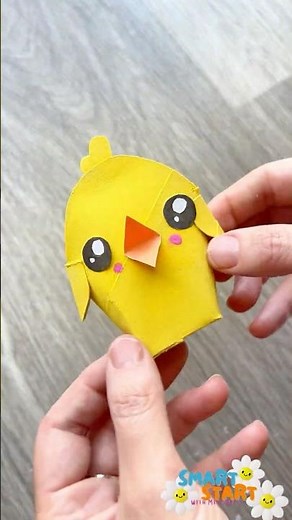 Easy Easter Chick Candy Holder | Toilet Paper Roll Craft for Kids | Smart Start with Miss Daisy