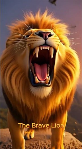 The Brave Lion | A Roaring 3D Adventure #cartoon #3danimation #shortfilm #animation #shortvideo