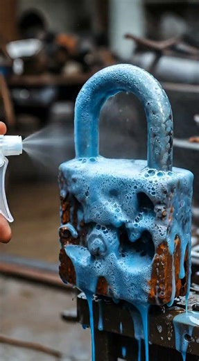 Restoring a Completely Rusted Padlock | Satisfying Rust Removal ! #rustremoval