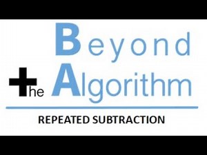 Repreated Subtraction Division Strategy