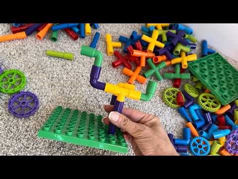 Best STEM Building Toys for Kids? BurgKidz 188 PCS Pipe Blocks Set with Wheels Review Fun Learning