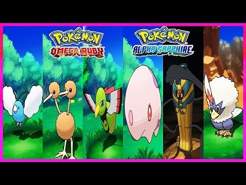 Pokemon OmegaRuby & AlphaSapphire - Swablu,Doduo,Xatu,Munna,Cofagrigus & Rufflet Locations