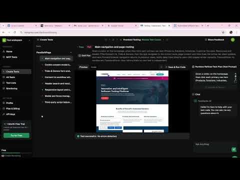 TestSprite AI UI Testing Demo | Codeless End-to-End Automation