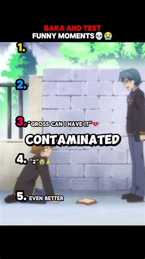 Funniest baka and test moments😭🙏 #anime #shorts