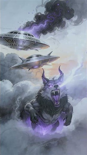 Diachahl Lucid Dream - Demonic Wolf chases UFOs (Darksynth Lullaby)