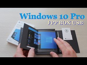 Unpacking and installing the licensed Microsoft Windows 10 Professional FPP BOX boxed version.
