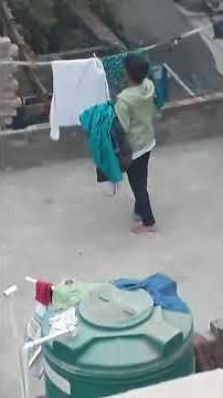 Girl removing clothes