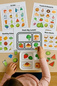 Build-a-lunchbox Printable for Kids Ages 3–6 | Food Group Activity |preschool Nutrition Game Worksheet| Montessori Printable   Bonuses - Etsy