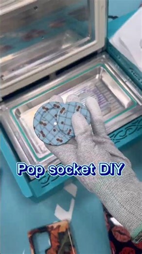 Pop socket DIY with TUOLI heat press machine! #phonecasesublimation #popsocket