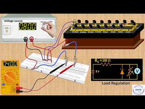 Study of Zener diode as voltage regulator (Line and Load regulation)