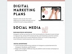 Marketing Plan Template: Small Business Branding Strategy (canva) - Etsy UK