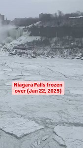 🇨🇦| Niagara Falls completely frozen over (January 22, 2025) . Credit ( 📸: TT // Trendy_viewz) #toronto #torontoontario #northyork #vaughan #scarborough #mississauga #ontario #canada #nmgtoronto #northlytoronto | Northly Toronto