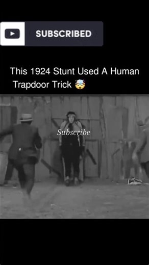 This 1924 Stunt Used A Human Trapdoor Trick🥺 Science Ko Banaya Fun | Viral Science #shorts #trending