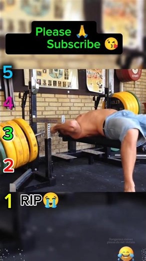 “He Was NOT Ready For This Weight 😳💀 #GymFail”