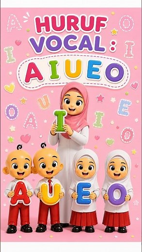 Vowel Letters AIUEO, Learn to Read Letters! 🔤#LearningLetters #kidsongs #EducationalKidsSongs