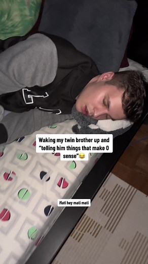 Waking Twin Brother with Nonsense | Funny Wake-Up Meme