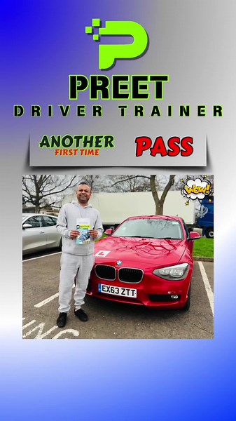 1st TIME PASS congratulations to Tejas on passing his practical deiving test today at derby test centre. Only 1 minor. #punjabidrivingschool #ProudInstructor #SafeDriving #derby #derbydrivinglessons #DrivingSuccess #fyp #PreetDriverTrainer #foryoupage❤️❤️