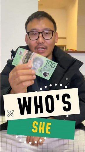 Who is She? $100 Dollar Note 💶 #lifeinaustralia #ytshorts #subscribe #perthlife