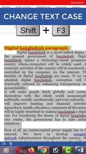 29K views · 357 reactions | MS Word Change Text Case | সংগ্রাম কম্পিউটার R-1.0 | Facebook