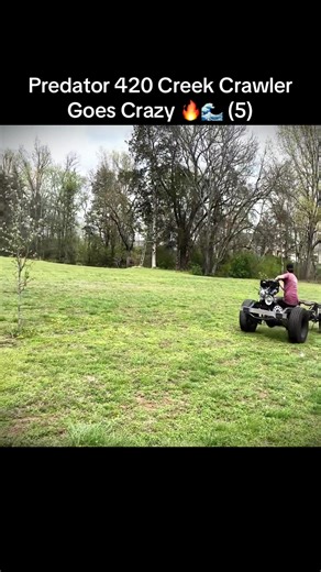 Predator 420 Creek Crawler Goes Crazy 🔥🌊 #Predator420 #OffRoad #4x4 #MudRun #GarageBuild
