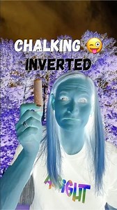 Attempting to Draw 😜 Inverted with Sidewalk Chalk | Results at the End!