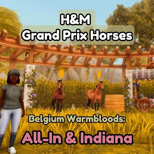 New H&M All In and Indiana Horses in Star Stable Online ✨SSO UPDATE 🐴