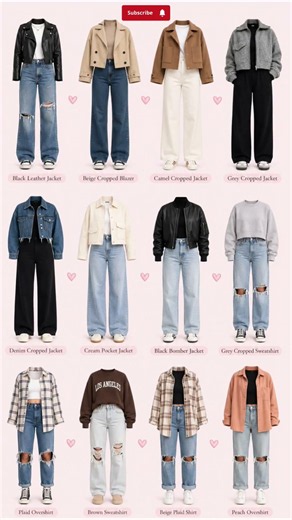 12 Trendy Jacket & Layered Outfit Ideas 🧥 | Casual Street Style Looks with Jeans #shorts #ytshorts