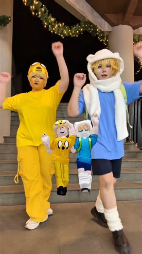 Fujin on Instagram: "Hear me now!! >> Roblox trend on tiktok ✨️ ADVENTURE TIME Cosplay ~ Finn & Jake 🌳🗡 Finn the human: @fujincosz Jake the dog: @as1h_cos #adventuretime #finn #jake #cartoonnetwork #cosplay #adventuretimecosplay #roblox #hearmenow #fypppppppppppppppppppppppppppppppppppppppppppppppppppppppppppppppppppppp #viralreels"