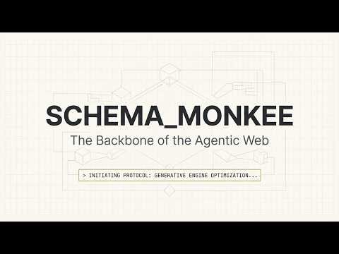 SCHEMA MONKEE The Invisible Search Engine and Backbone of the Agentic Web | SEO for ChatGPT & Claude