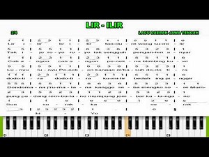 not piano tutorial ( not angka ) lagu lir - ilir - lagu daerah jawa tengah