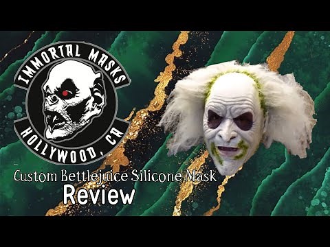 Immortal Masks | Beetlejuice | Custom Silicone Mask Review | 2021