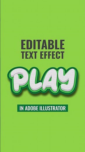 How to create editable text effect in Adobe Illustrator. #graphicdesign