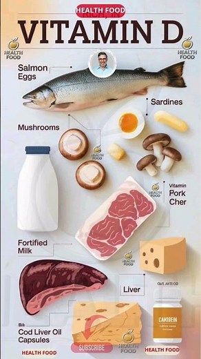 Top 9 Foods High in Vitamin D You Need ☀️ #VitaminD #BoneHealth #ImmunityBoost