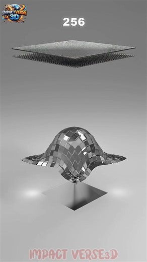 1M 3D Cloth x Hex Mesh Sphere Sim | Which Looks Best? #3danimation #satisfying #asmr