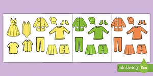 Colour Sorting Washing Line Activity