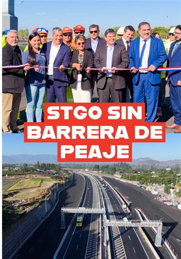 🚗💨 Se terminan las barreras en los peajes de entrada y salida de Santiago Con la inauguración de los nuevos pórticos Free Flow en el acceso sur de la capital, todos los ingresos y salidas de Santiago eliminan las barreras de peaje. Un avance que permite reducir los tiempos de traslado y mejorar la calidad de vida de miles de personas que se movilizan en estas rutas.