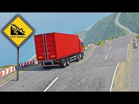 BeamNG.Drive – Epic High Speed Car Jumps & Crashes | Realistic Simulation
