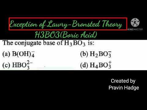 The Conjugate base of H3BO3(boric acid)
