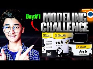 3d Ink Pot Modeling In Blender Challenge DAY #01: