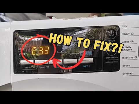 Media Front Load Inverter Washing Machine With E33 Error