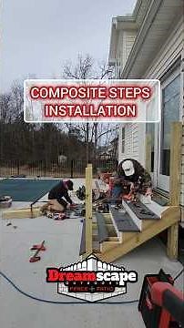 Trex Composite Deck Steps Installation | Gettysburg PA Deck Builders | DREAMscape Outdoors FENCES