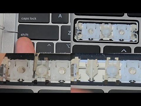 A2251 2020 13" Inch Intel MacBook Pro Sticky Stuck Shift Key Removal Clean Up Repair